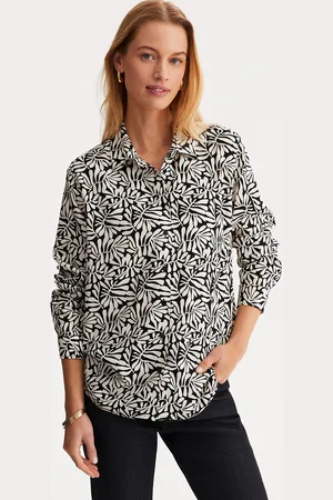 ANNE WEYBURN Camicia Fluida Fantasia, Maniche Lunghe Donna Taglie 40 (IT) - 36 (FR)