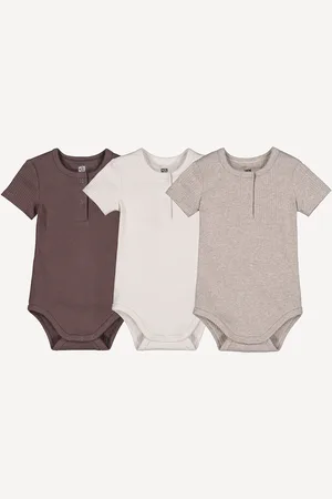 La Redoute Set Di 3 Body A Maniche Corte A Costine Taglie 1 mese - 54 cm