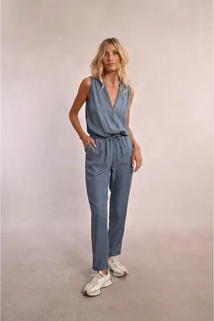 Molly Bracken Tuta- Pantaloni In Denim Donna Taglie M
