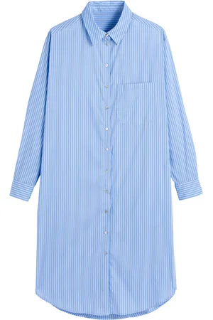 La Redoute Abito Chemisier A Righe, Maniche Lunghe Donna Taglie XS