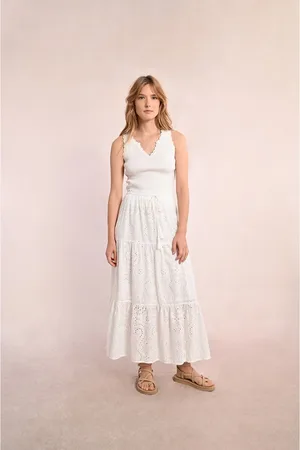 Molly Bracken Gonna Lunga Ricamata Donna Taglie XL