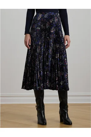 Ralph Lauren Gonna Midi Fantasia A Fiori Donna Taglie 40 (IT) - 36 (FR)