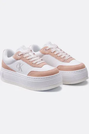 Calvin Klein Sneakers Con Suola Spessa In Pelle Ck Jeans Donna Taglie 36