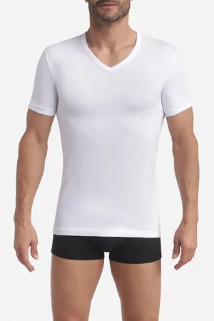 Dim Confezione Da 2 T-shirt Tinta Unita Scollo A V Uomo Taglie L