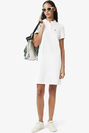 Lacoste Abito Polo, In Morbida Maglia Piquet Di Cotone Donna Taglie 40 (IT) - 36 (FR)