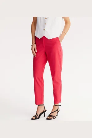 ANNE WEYBURN Pantaloni Dritti 7/8, Lino E Cotone Donna Taglie 42 (IT) - 38 (FR)