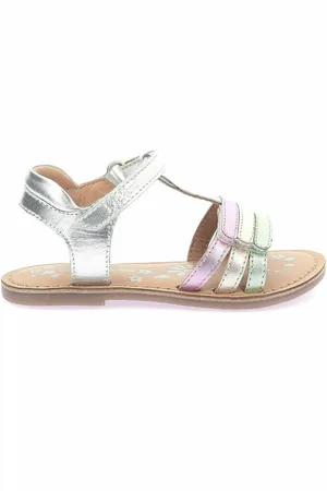 Kickers Sandali In Pelle A Strappo Diamanto Bambina Taglie 33