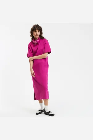 La Redoute Abito Lungo Jersey, Bottoni Sulla Spalla Donna Taglie XS