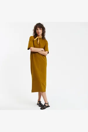 La Redoute Abito Lungo Jersey, Bottoni Sulla Spalla Donna Taglie XS