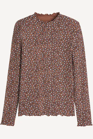 La Redoute T-shirt A Maniche Lunghe Motivo Leopardato Bambina Taglie 3 anni - 94 cm