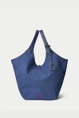 Ralph Lauren Borsa A Tracolla Grande In Tela