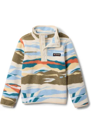 Columbia Maglia Grafica In Pile, Collo Alto Con Bottoni A Pressione Bambina Taglie 8 anni - 126 cm