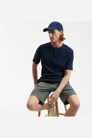 La Redoute T-shirt Scollo Tunisino Maniche Corte Uomo Taglie S