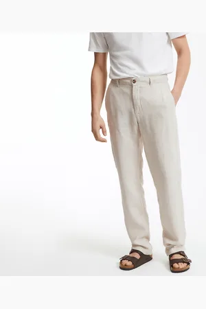 La Redoute Pantaloni Dritti In Lino, Signature Isaac Uomo Taglie 40 (IT) - 36 (FR)