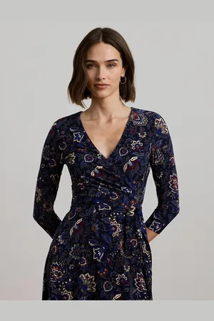 Ralph Lauren Abito Midi Svasato, Maniche 3/4 Donna Taglie 40 (IT) - 36 (FR)