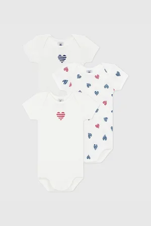 Petit Bateau Confezione Da 3 Body Maniche Corte Taglie 3 mesi - 60 cm