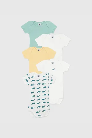 Petit Bateau Confezione Da 5 Body Maniche Corte Taglie 3 mesi - 60 cm