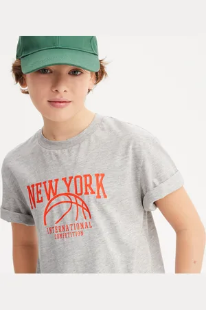 La Redoute T-shirt Girocollo Con Stampa Basket Bambino Taglie 4 anni - 102 cm