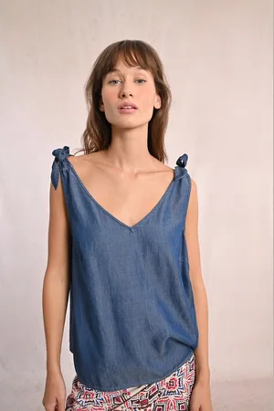 Molly Bracken Canotta Denim Donna Taglie M