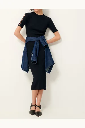 Sessun Abito Longhette In Rete Lucida Little Tim Donna Taglie XS