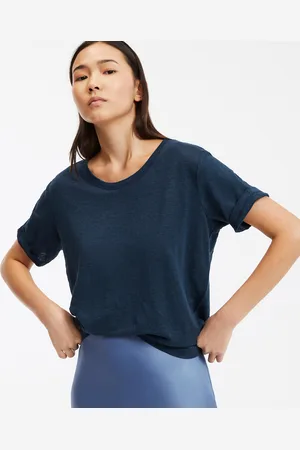 La Redoute T-shirt In Lino A Maniche Corte Girocollo Donna Taglie S