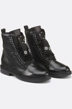 Mjus Stivaletti In Pelle Con Lacci, Gioiello Donna Taglie 38