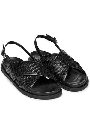 Geox Sandali Bassi In Pelle Intrecciata Adelash Donna Taglie 36