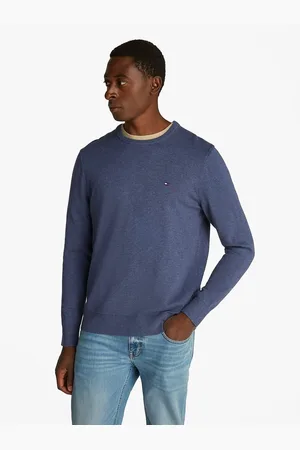 Tommy Hilfiger Maglione Girocollo In Cotone Uomo Taglie XL