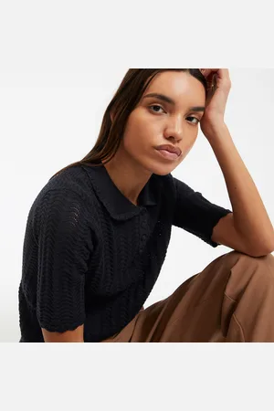 La Redoute Maglione Collo Polo, Camicia In Maglia Fine Donna Taglie XL