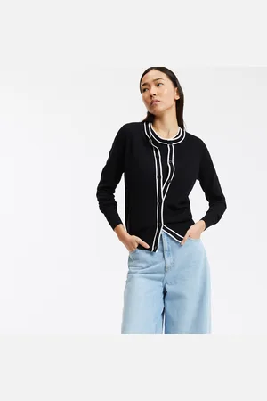 La Redoute Cardigan Scollo Rotondo In Maglia Fine, Bottoni Donna Taglie XS