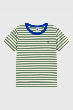 Petit Bateau T-shirt A Righe A Maniche Corte In Cotone Bambino Taglie 3 anni - 94 cm