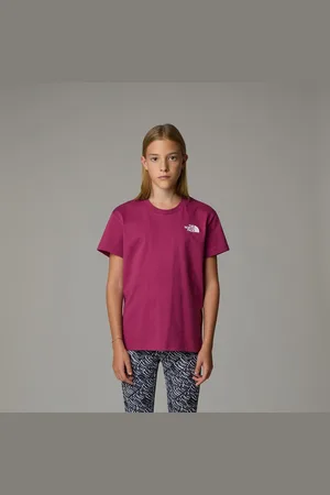 The North Face T-shirt A Maniche Corte, Stampata Dietro Bambina Taglie S