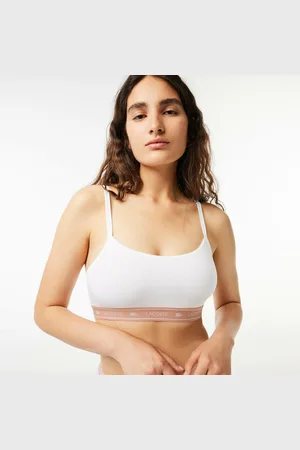 Lacoste Bralette A Fascia In Cotone Donna Taglie XS