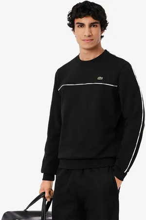 Lacoste Felpa Girocollo Con Profili Taglie XXL