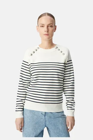 IKKS Pullover A Righe Tipo Marinière Con Girocollo E Maniche Lunghe Donna Taglie XL