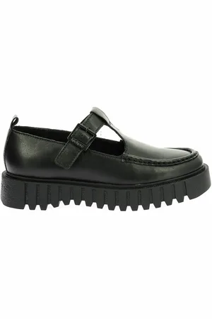 Kickers Derby In Pelle Stile Mary Jane Kick Famack Donna Taglie 37