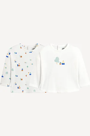 La Redoute Confezione Da 2 T-shirt A Maniche Lunghe Motivo Parco Giochi Taglie 1 mese - 54 cm