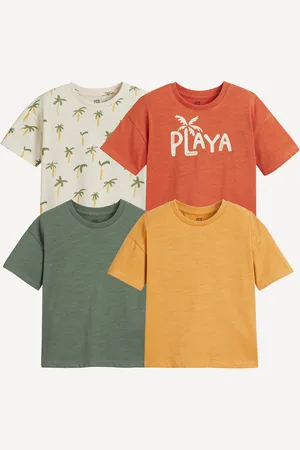 La Redoute Confezione Da 4 T-shirt Girocollo, Motivo Palmne Taglie 18 mesi - 81 cm