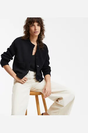 La Redoute Cardigan Abbottonato Con Scollo Rotondo In Tessuto A Maglia Grossa Donna Taglie L