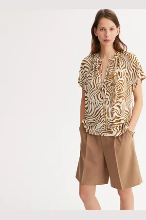 ANNE WEYBURN T-shirt Fantasia, Girocollo, Maniche Corte Donna Taglie 38/40 (IT) - 34/36 (FR)