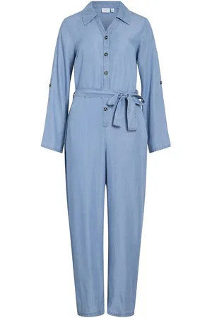 VILA Tuta Lunga In Denim Donna Taglie 40 (IT) - 36 (FR)