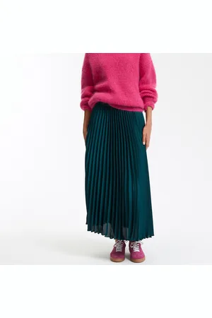 La Redoute Gonna Lunga A Pieghe Con Elastico In Vita Donna Taglie XS