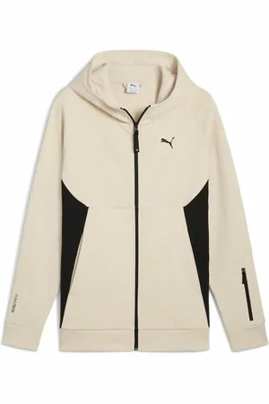 PUMA Felpa Aperta Con Cappuccio tech Taglie S