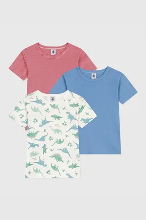 Petit Bateau Confezione Da 3 T-shirt A Maniche Corte In Cotone Bambino Taglie 3 anni - 94 cm