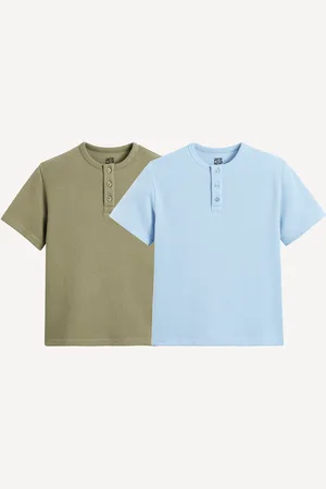 La Redoute Confezione Da 2 T-shirt Serafino, Maglia A Nido D