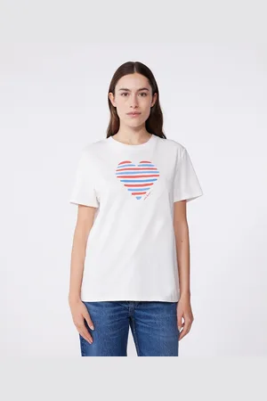 Petit Bateau T-shirt In Cotone Con Motivo Fantasia Le Droit Donna Taglie XL