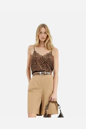 The Kooples Canotta Stampata Con Pizzo Donna Taglie 2(M)