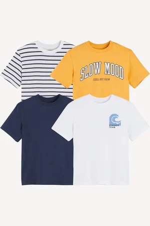 La Redoute Confezione Da 4 T-shirt Girocollo Bambino Taglie 4 anni - 102 cm