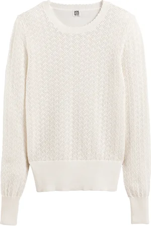 La Redoute Maglione Girocollo, In Maglia Pointelle Donna Taglie L