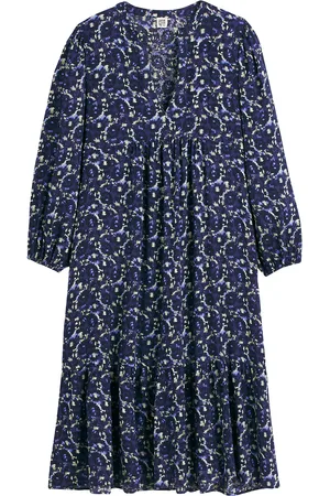 La Redoute Abito Svasato Stampato, Lunghezza Midi Donna Taglie 38 (IT) - 34 (FR)